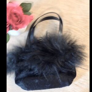 3/$25 Togo mini velvet/fur style handbag